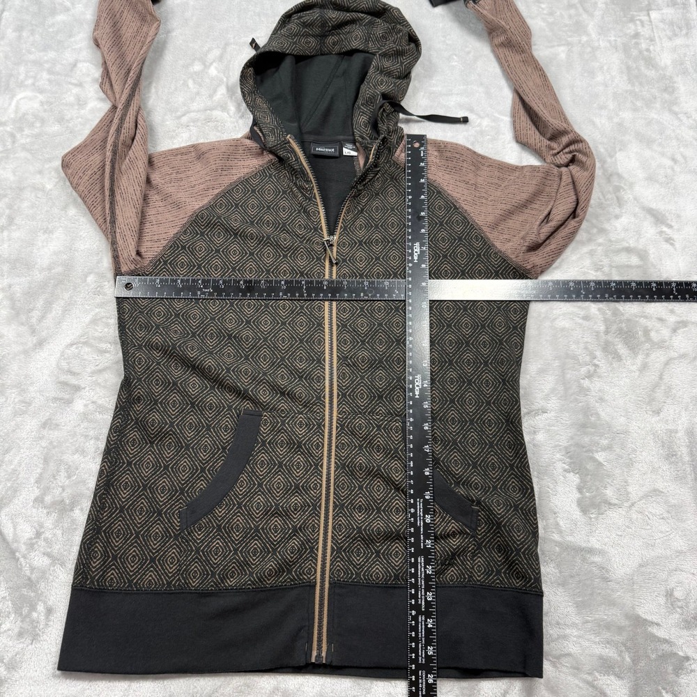 Marmot Callie Womens Full Zip Hoodie Geometric Diamond Print Size Large - Picture 6 of 10